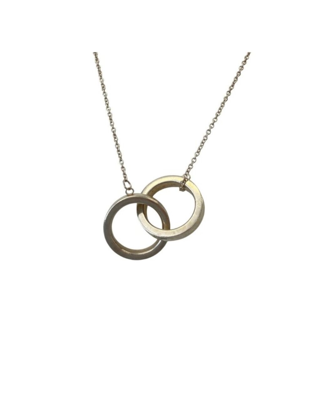 Tiffany & Co 1837 Interlocking Circle Necklace 925 Sterling Silver